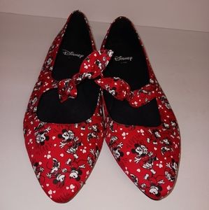 Torrid Disney Minnie Mouse Mary Jane Flats sz 11.5 W 💜